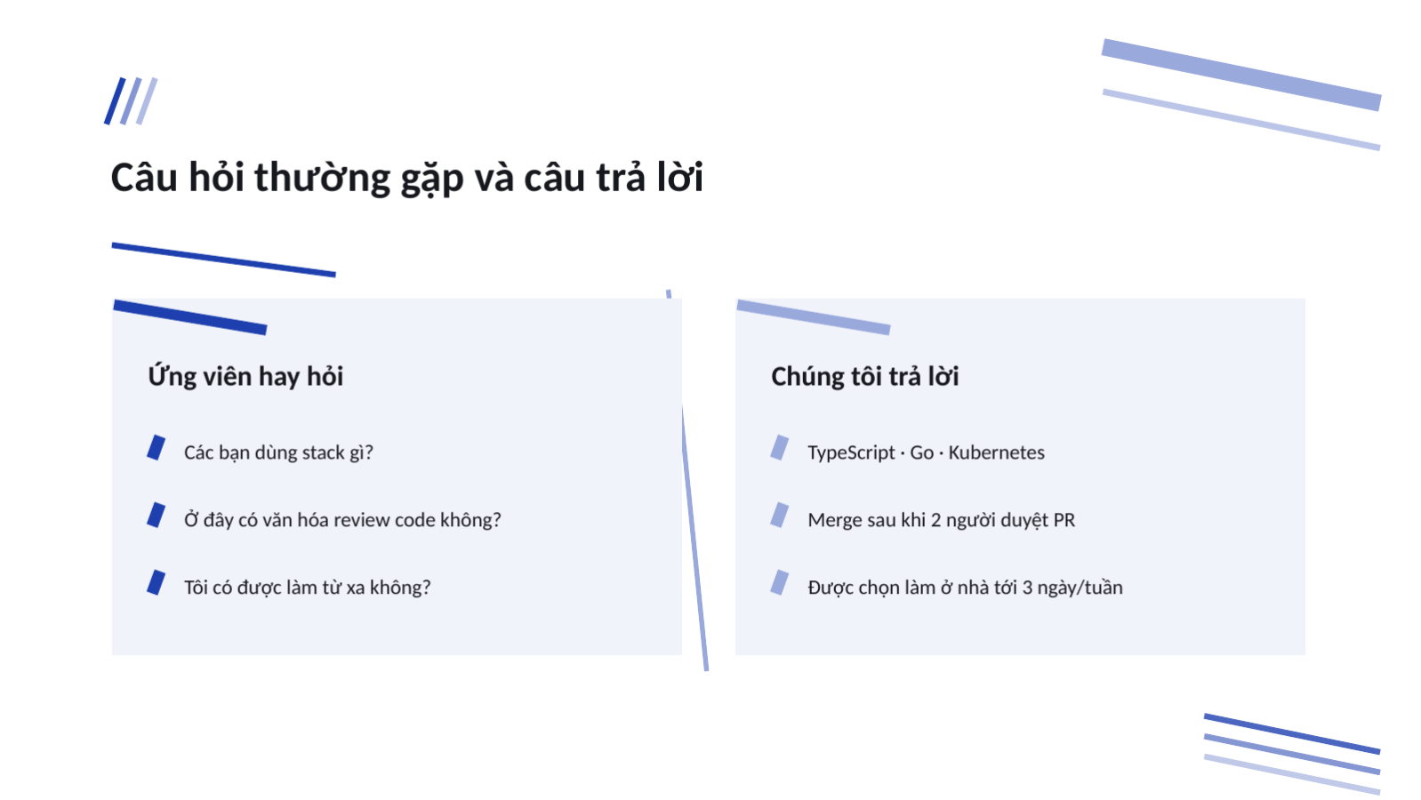 Trang chiếu 9 — Buổi giới thiệu tuyển dụng lập trình viên