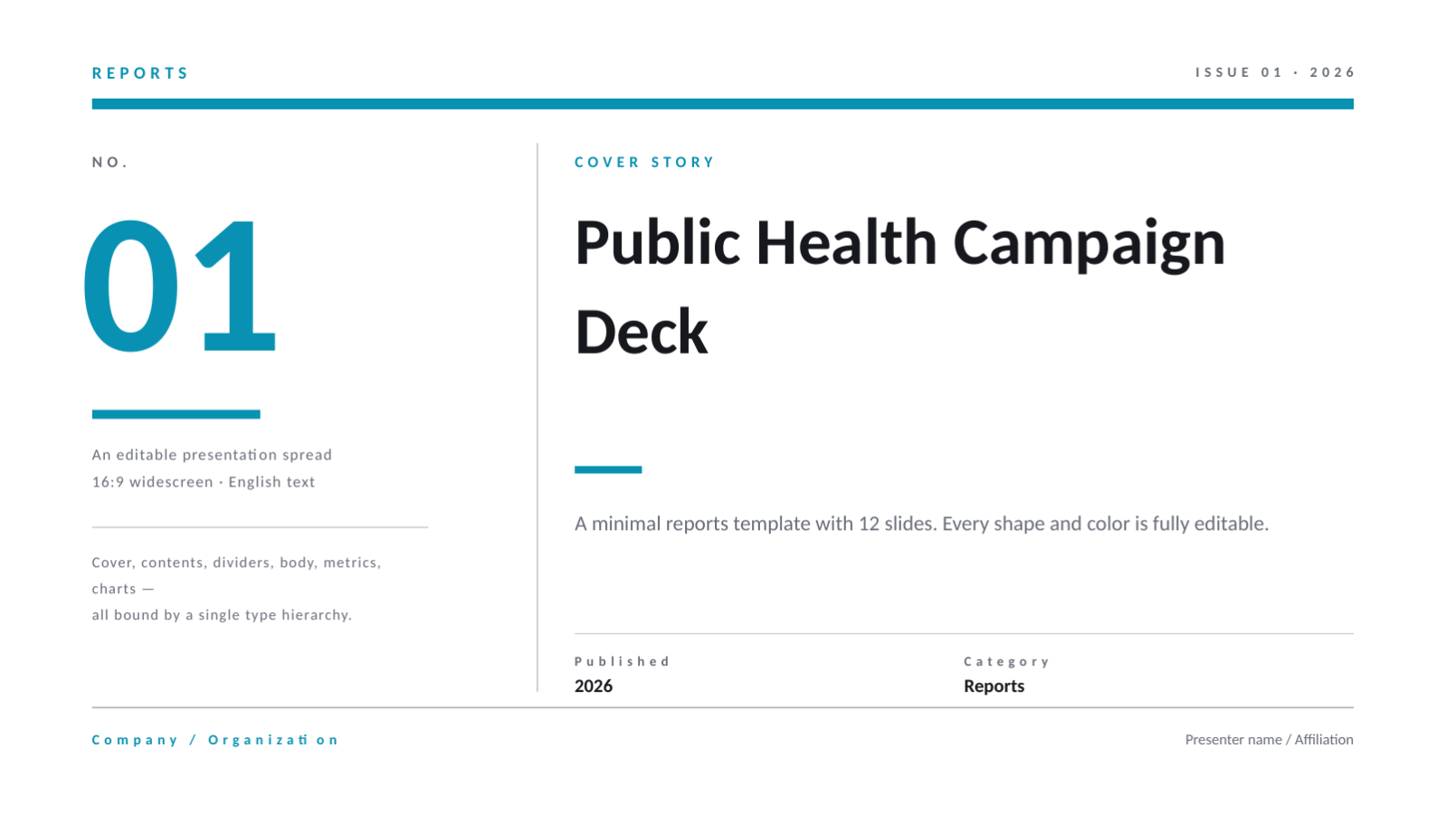 Slide 1 — Public Health Campaign Deck