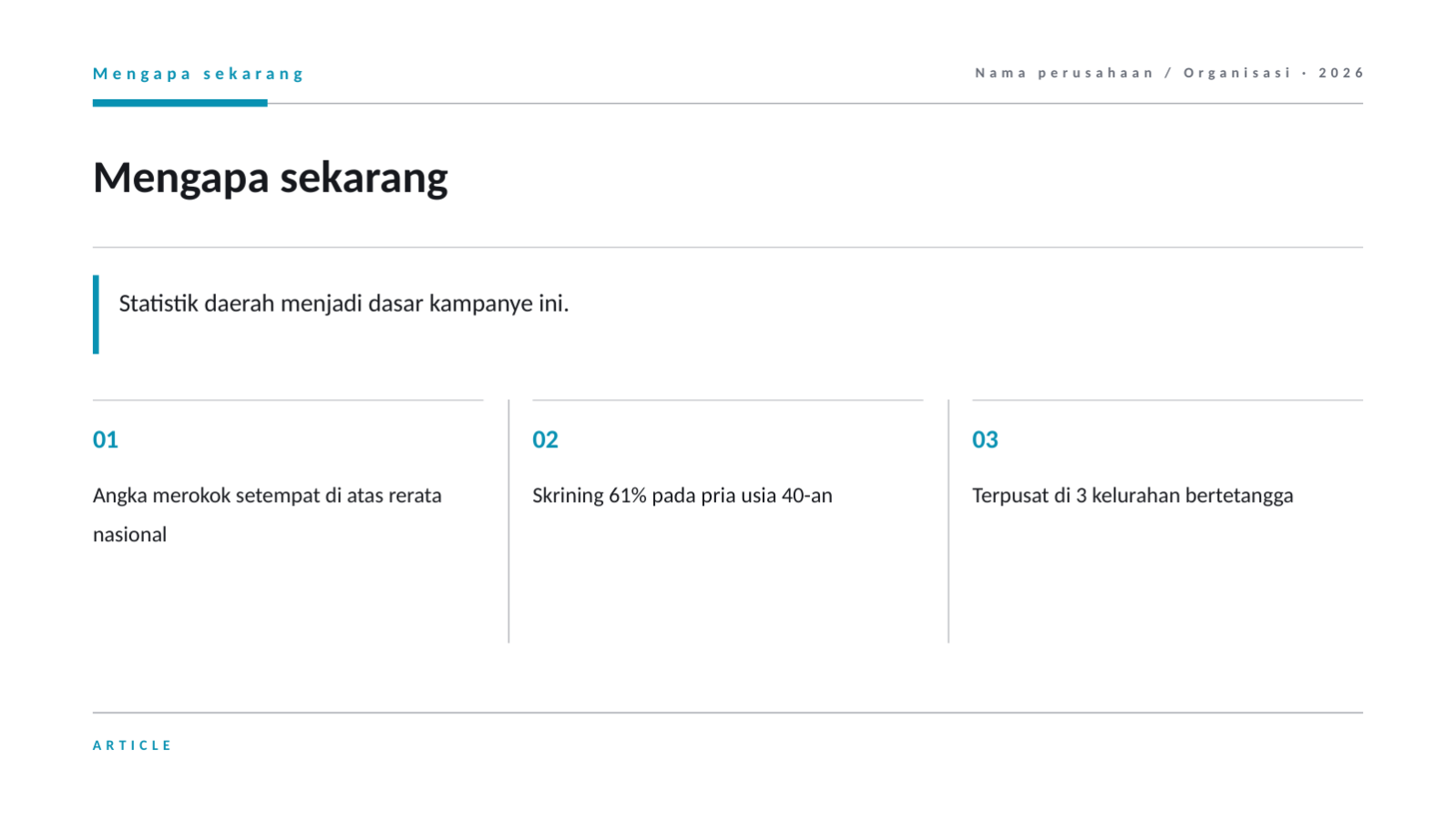 Slide 4 — Materi kampanye kesehatan masyarakat