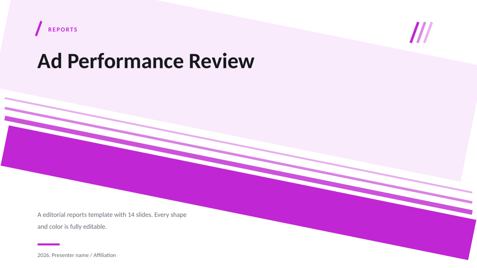 Slide 1 — Ad Performance Review