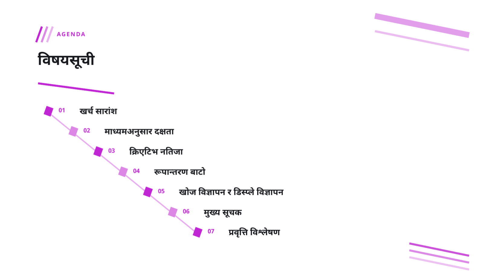 स्लाइड 2 — विज्ञापन प्रदर्शन विश्लेषण