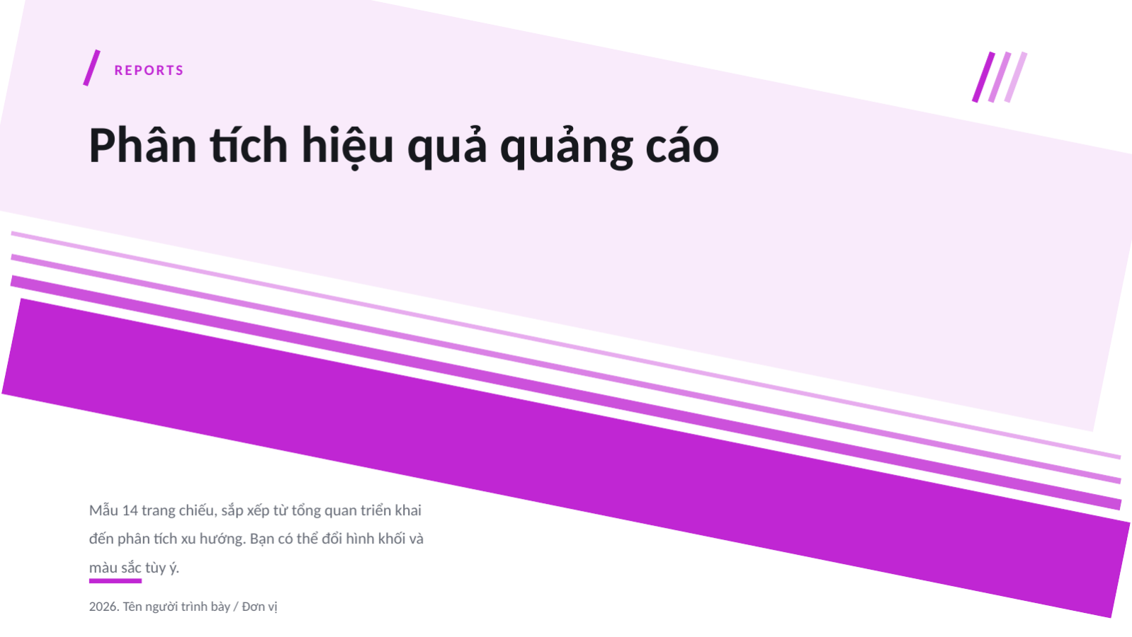 Trang chiếu 1 — Phân tích hiệu quả quảng cáo