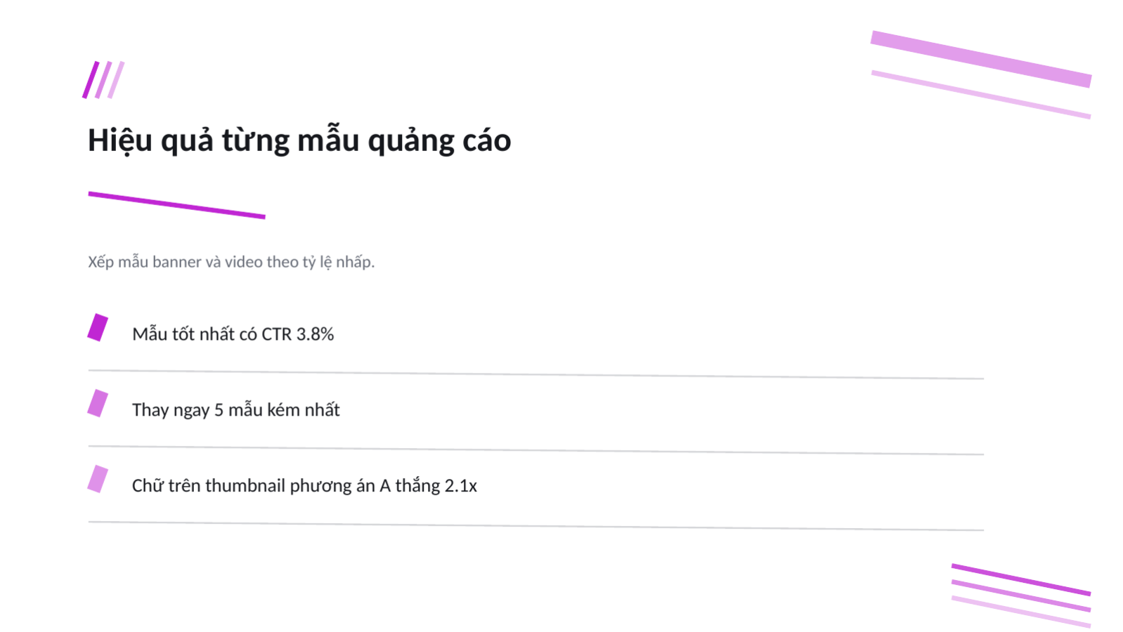 Trang chiếu 8 — Phân tích hiệu quả quảng cáo