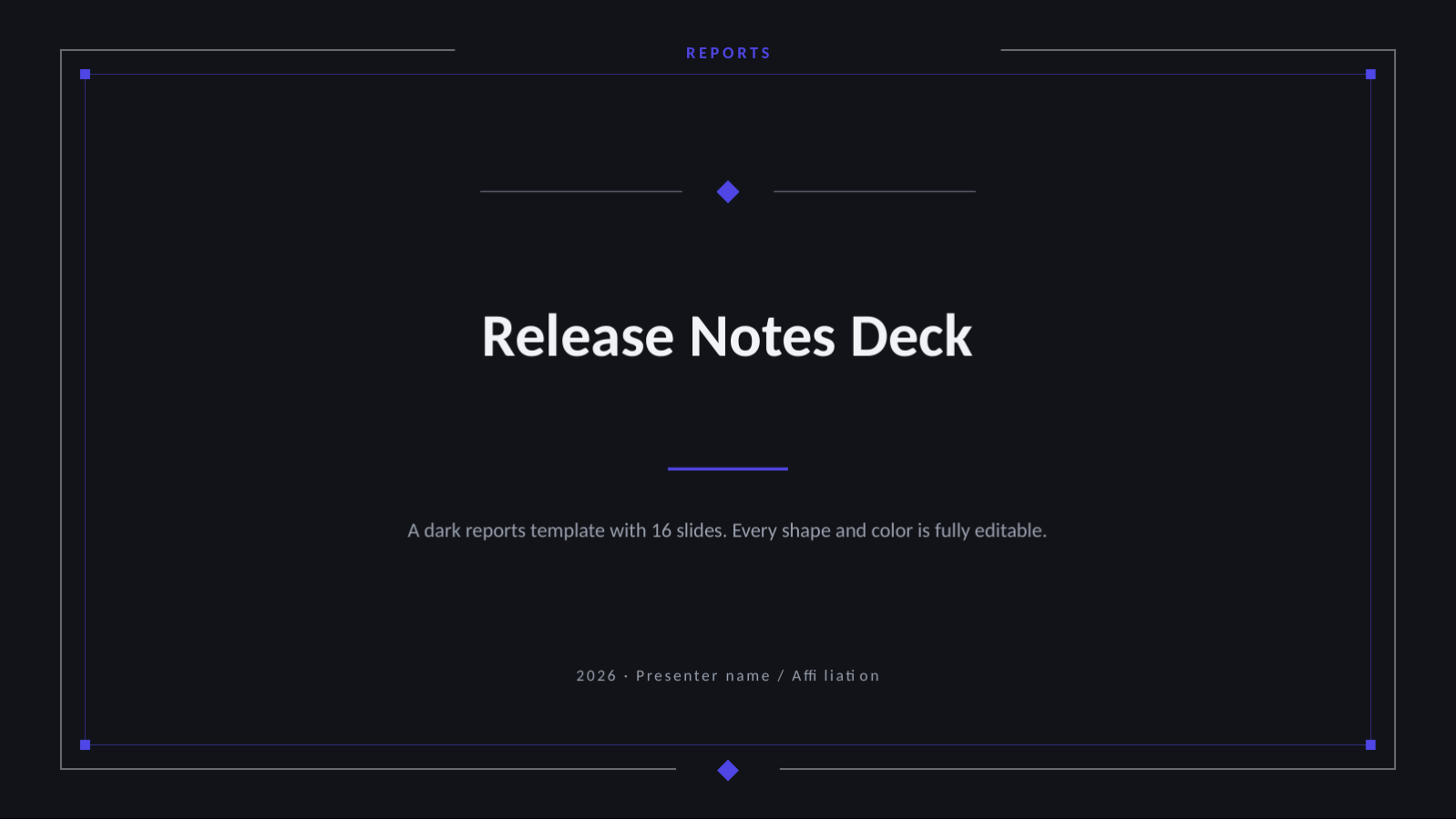 Slide 1 — Release Notes Deck