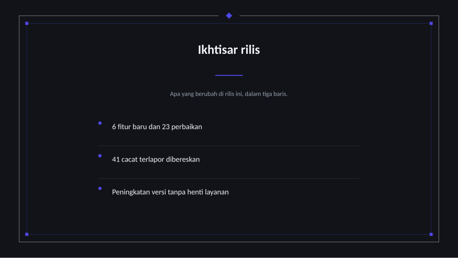 Slide 4 — Presentasi catatan rilis
