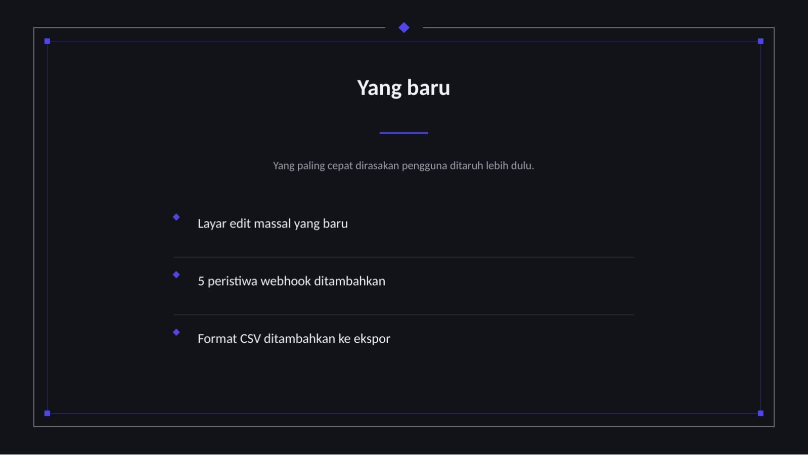 Slide 6 — Presentasi catatan rilis