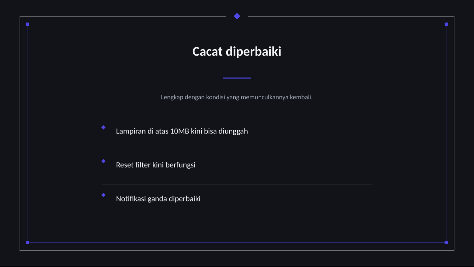 Slide 10 — Presentasi catatan rilis