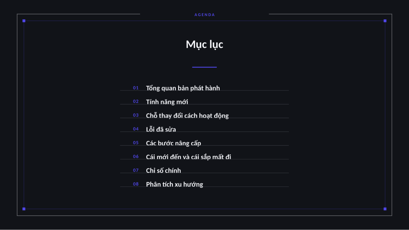 Trang chiếu 2 — Trình bày ghi chú phát hành