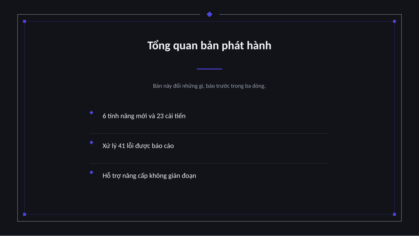 Trang chiếu 4 — Trình bày ghi chú phát hành