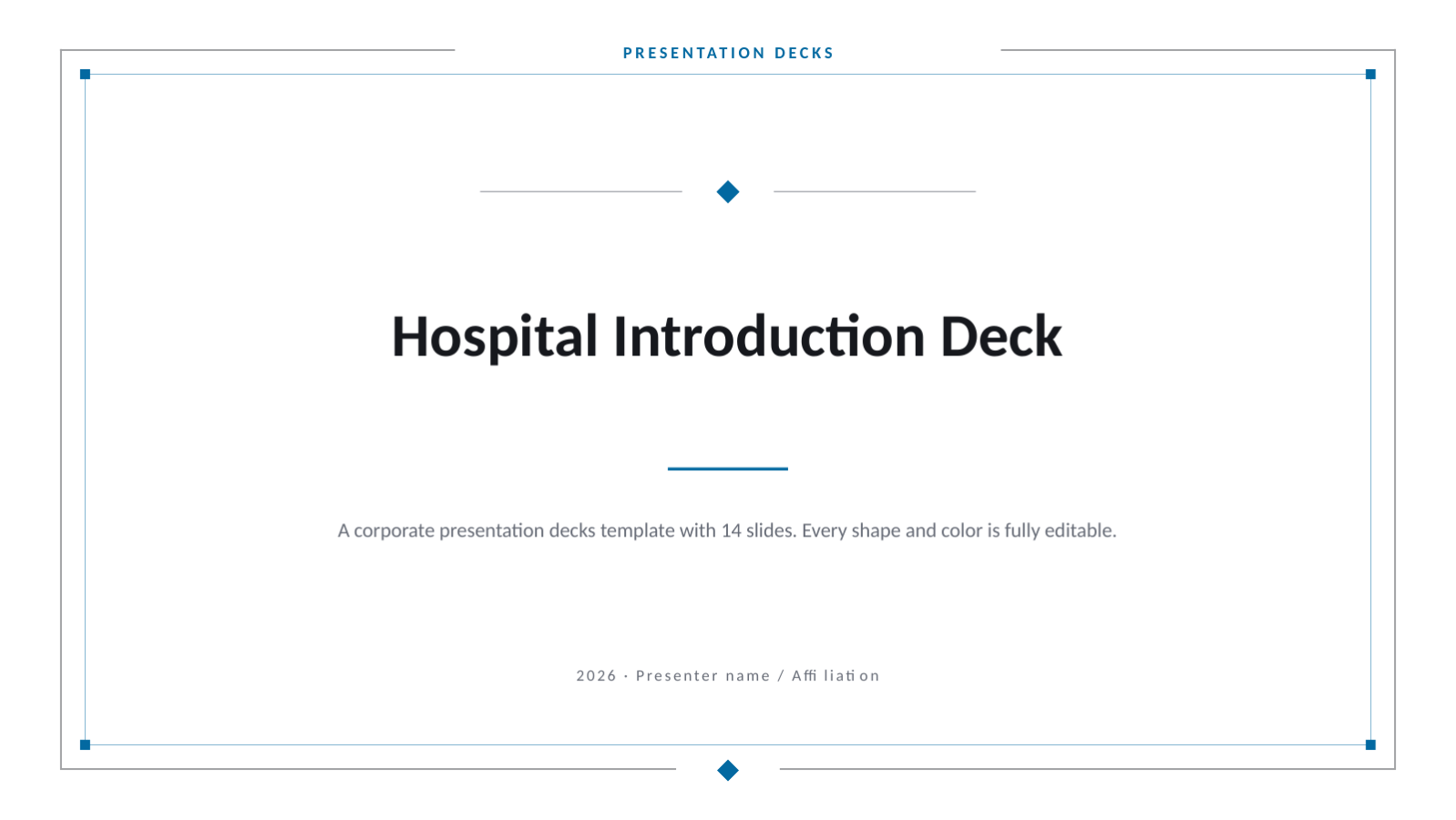 Slide 1 — Hospital Introduction Deck