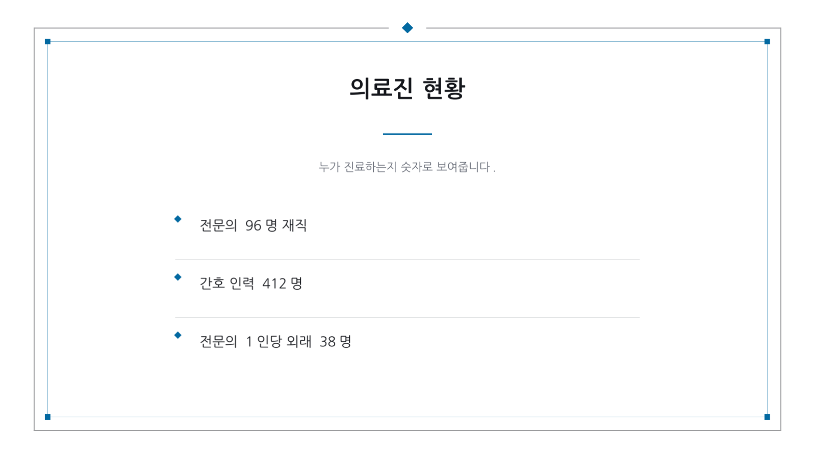 슬라이드 8 — 병원 소개 자료