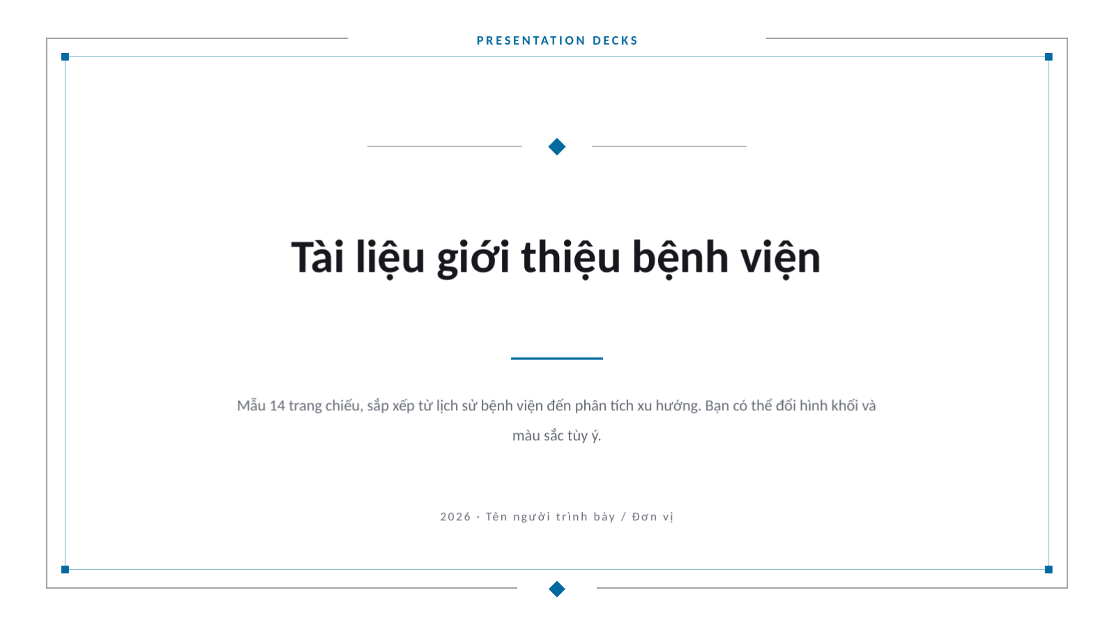 Trang chiếu 1 — Tài liệu giới thiệu bệnh viện