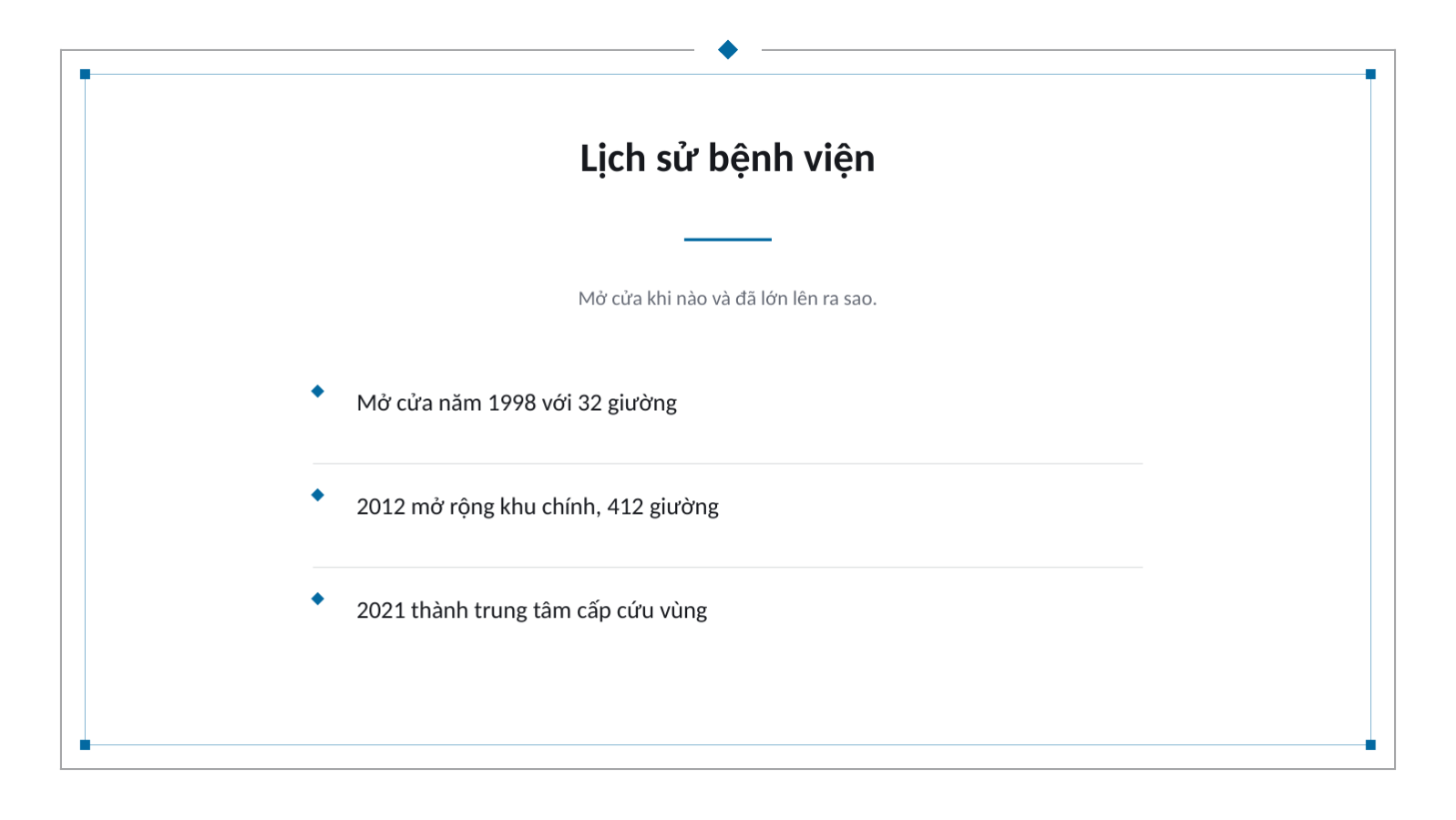 Trang chiếu 4 — Tài liệu giới thiệu bệnh viện