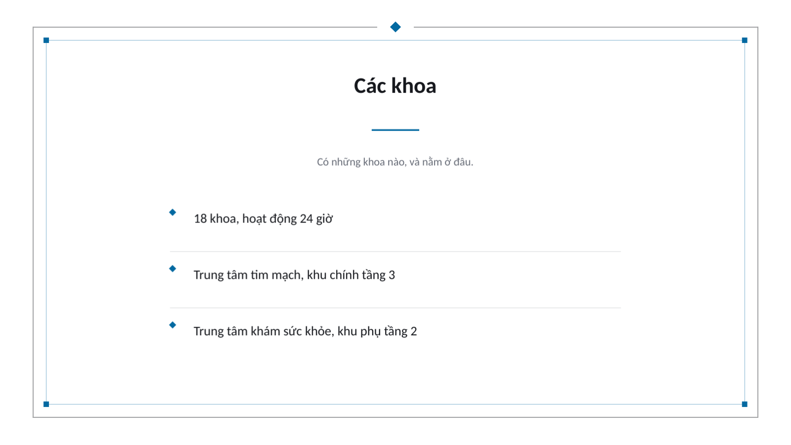 Trang chiếu 6 — Tài liệu giới thiệu bệnh viện