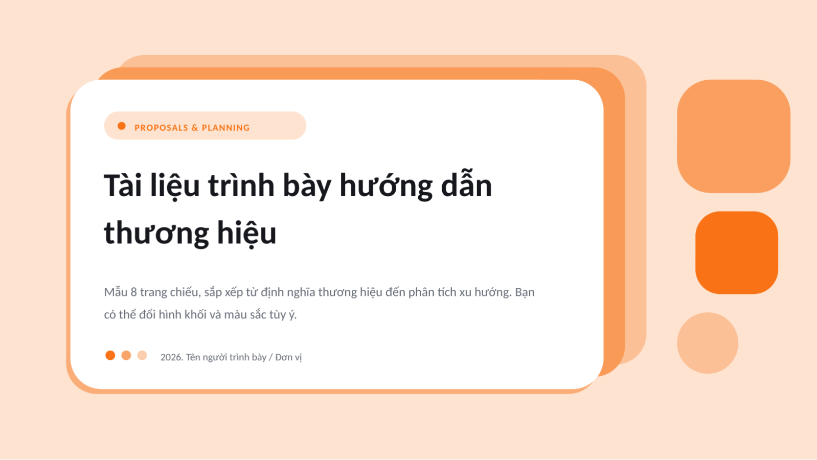 Trang chiếu 1 — Tài liệu trình bày hướng dẫn thương hiệu