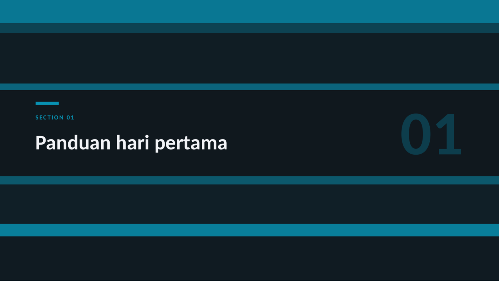 Slide 3 — Materi pelatihan karyawan baru