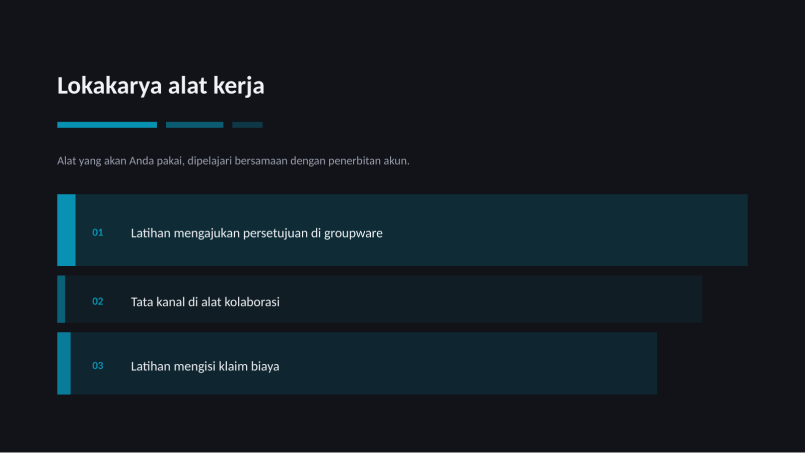 Slide 8 — Materi pelatihan karyawan baru