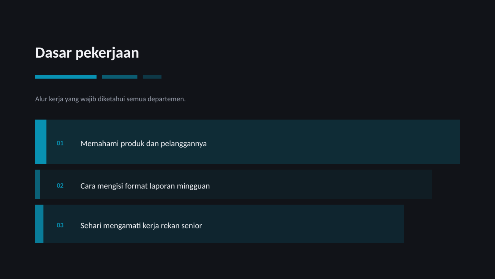 Slide 10 — Materi pelatihan karyawan baru