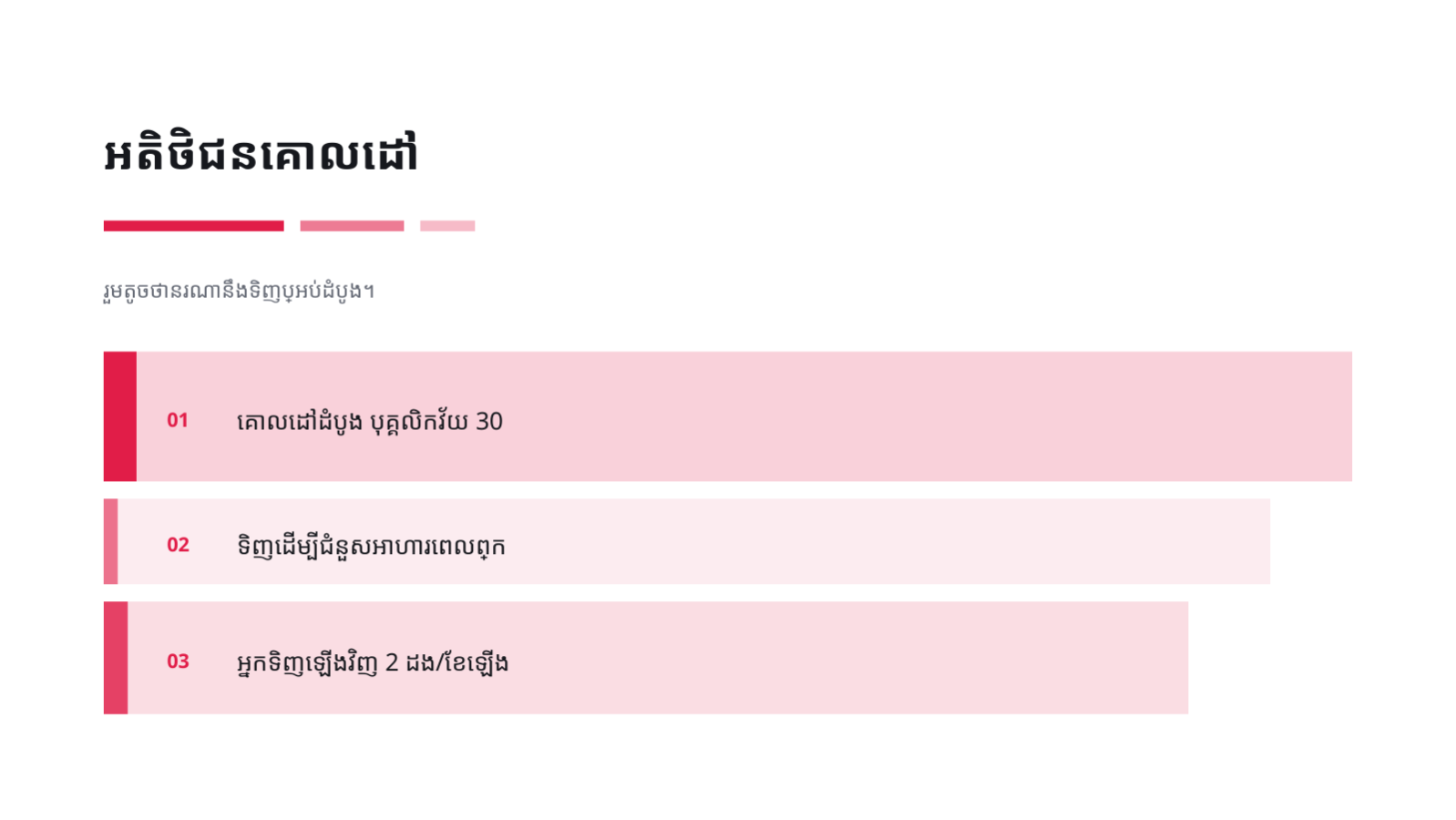 ស្លាយ 6 — ឯកសារ បើកដំណើរការផលិតផលថ្មី