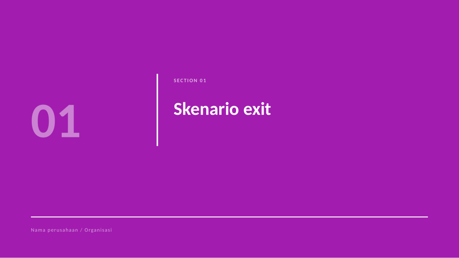 Slide 3 — Presentasi strategi exit