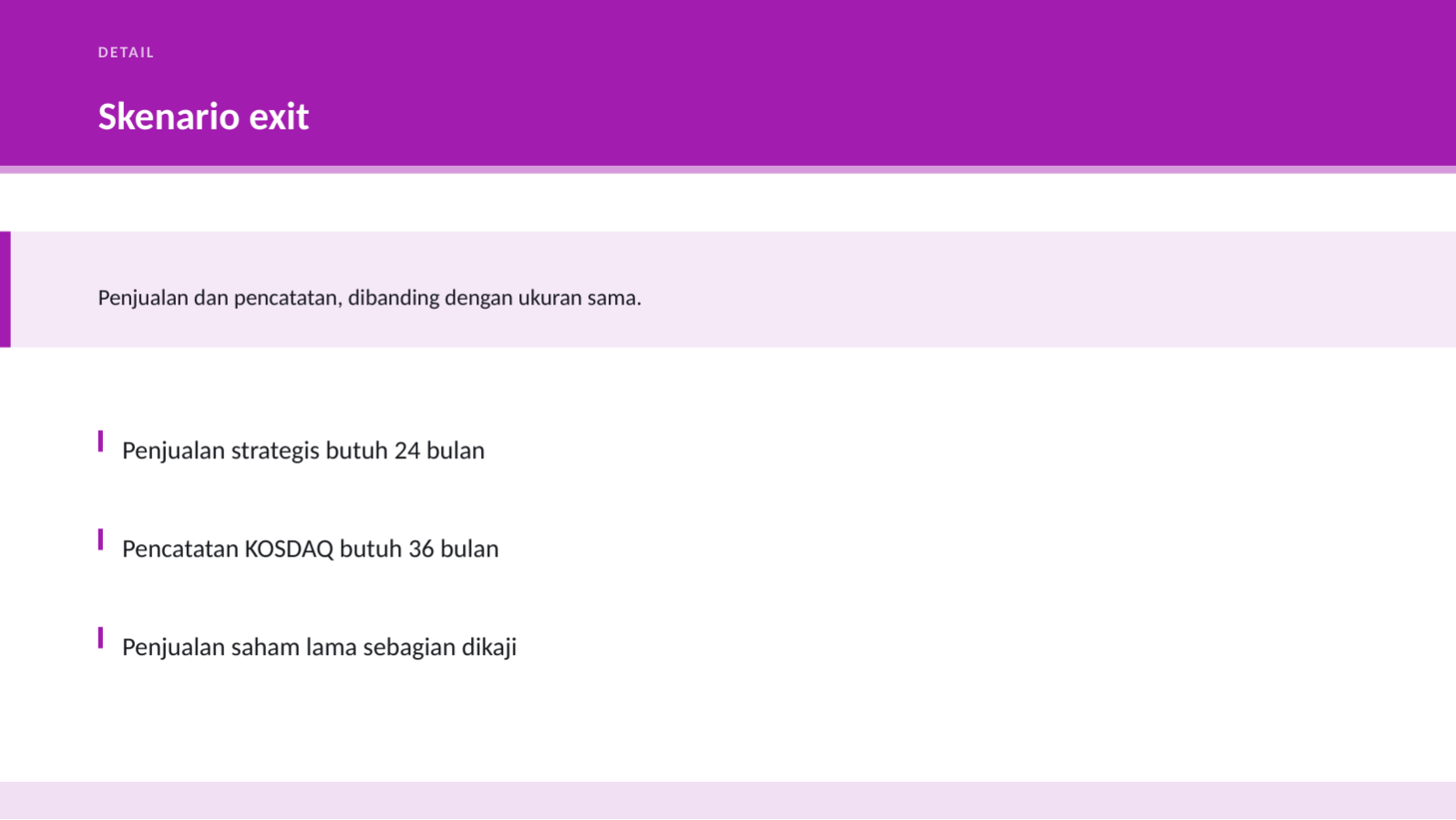 Slide 4 — Presentasi strategi exit