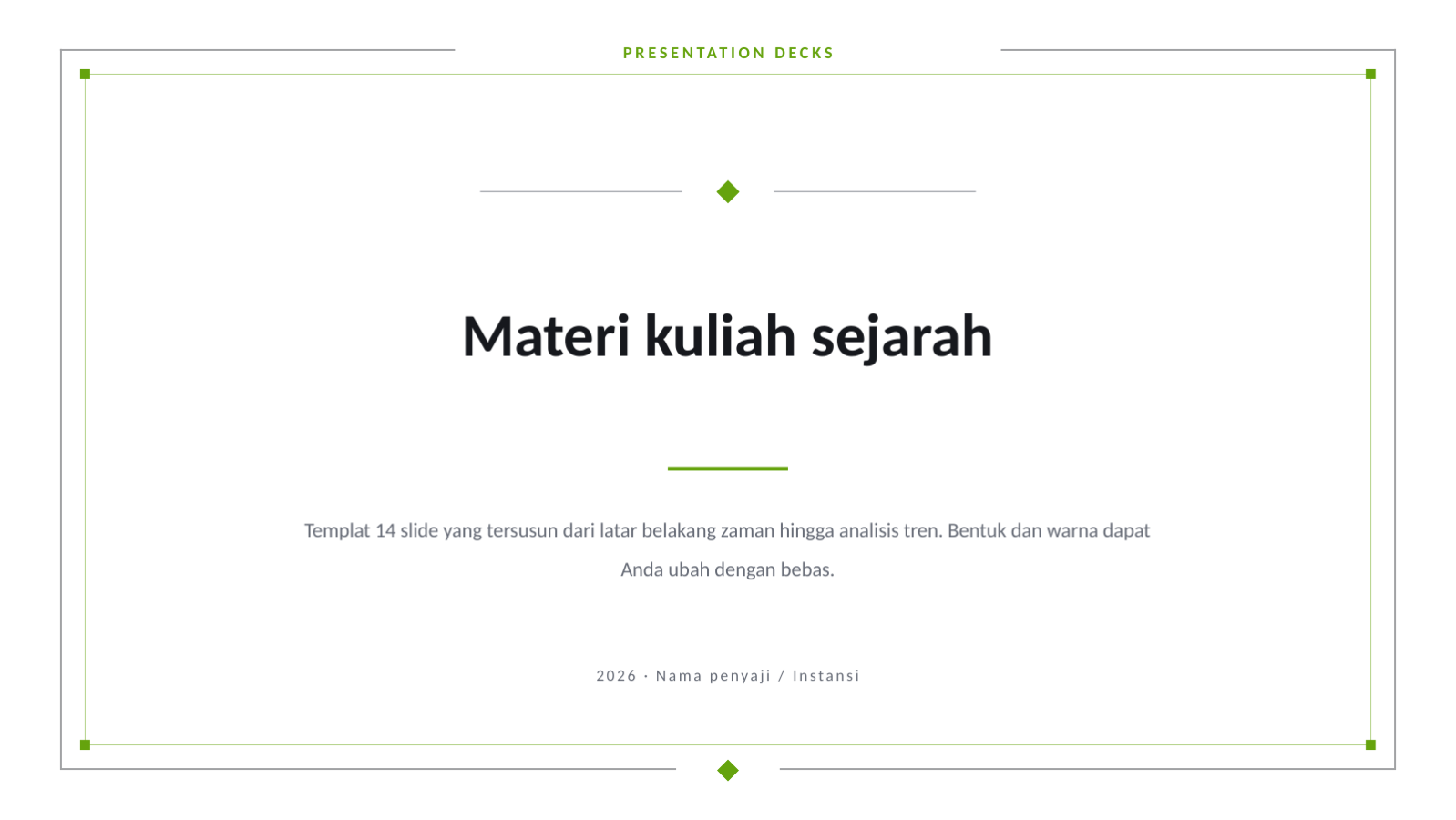 Slide 1 — Materi kuliah sejarah