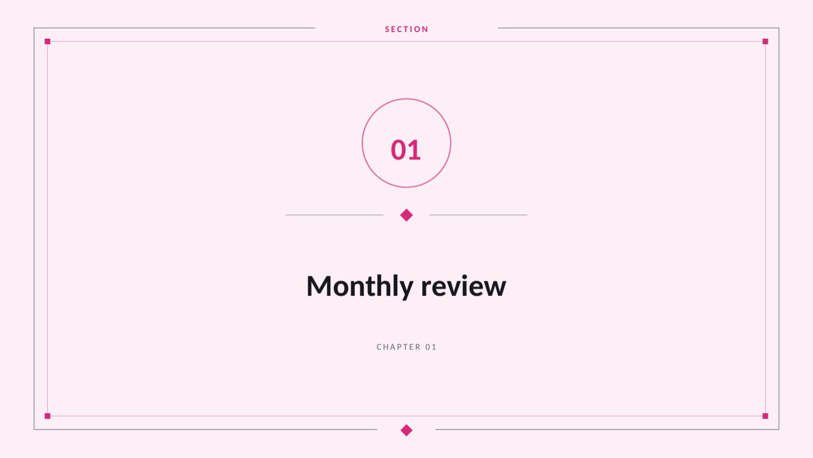Slide 3 — Monthly Marketing Report