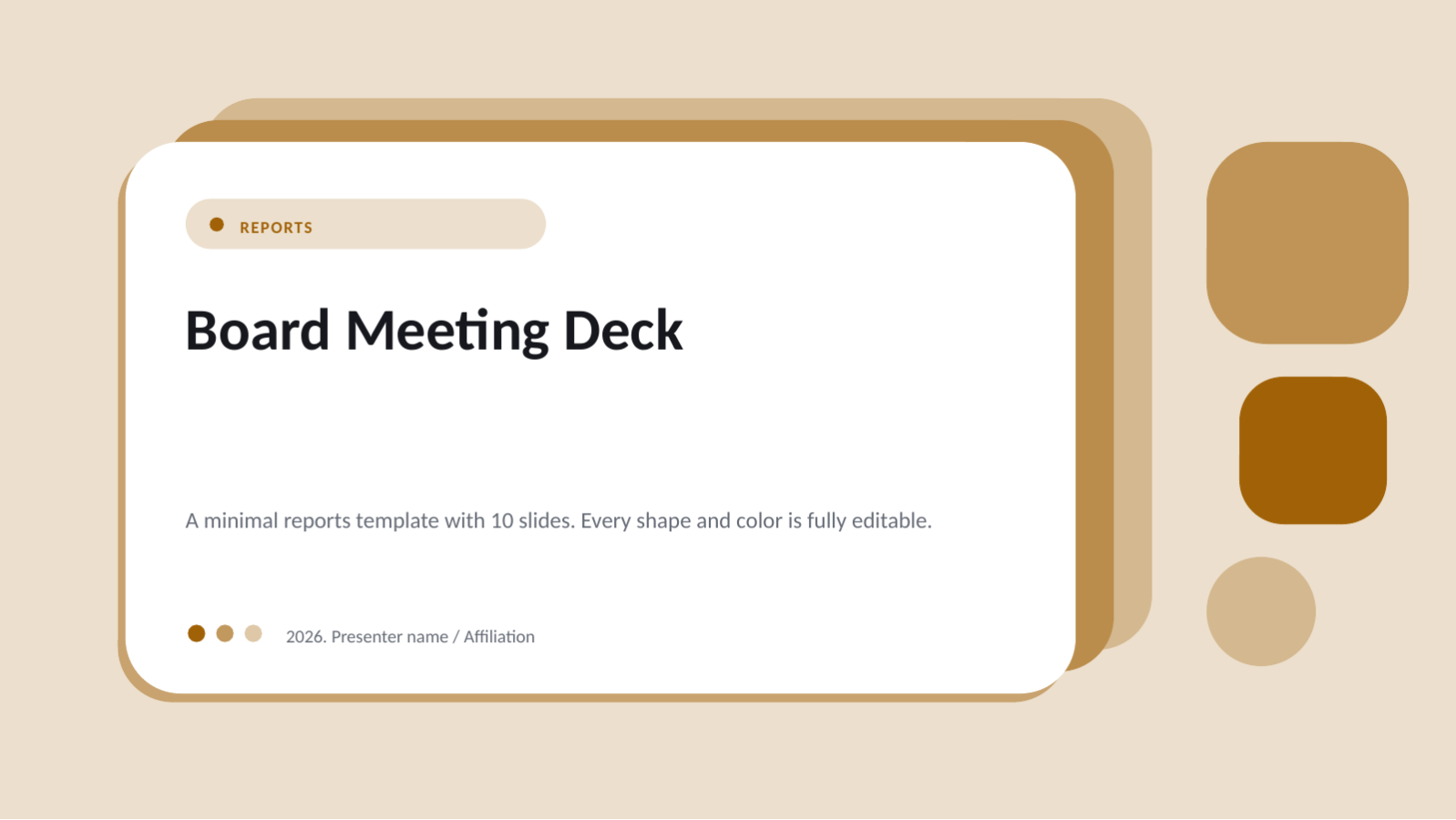 Slide 1 — Board Meeting Deck