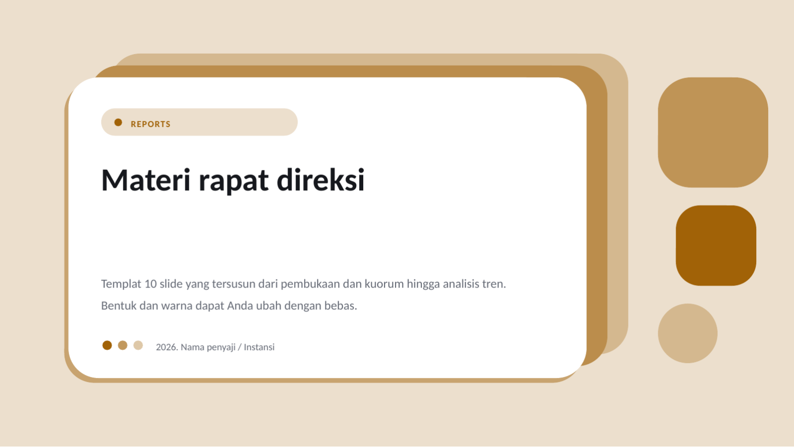 Slide 1 — Materi rapat direksi