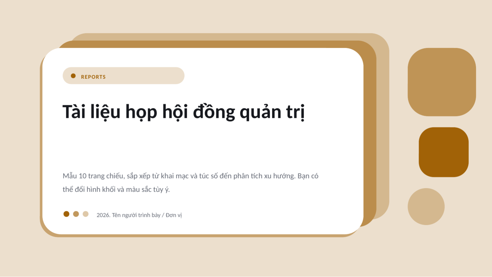 Trang chiếu 1 — Tài liệu họp hội đồng quản trị