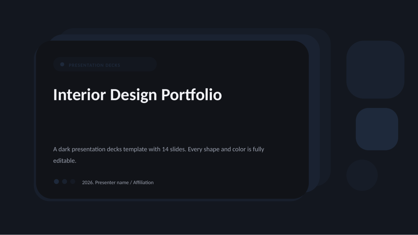 Slide 1 — Interior Design Portfolio