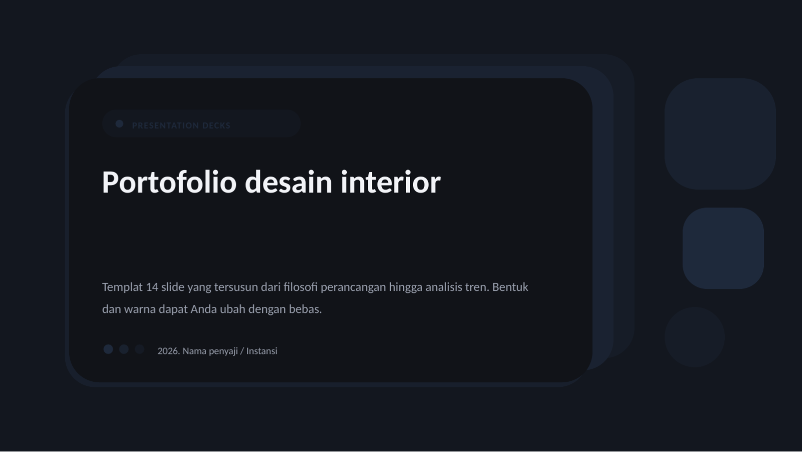 Slide 1 — Portofolio desain interior