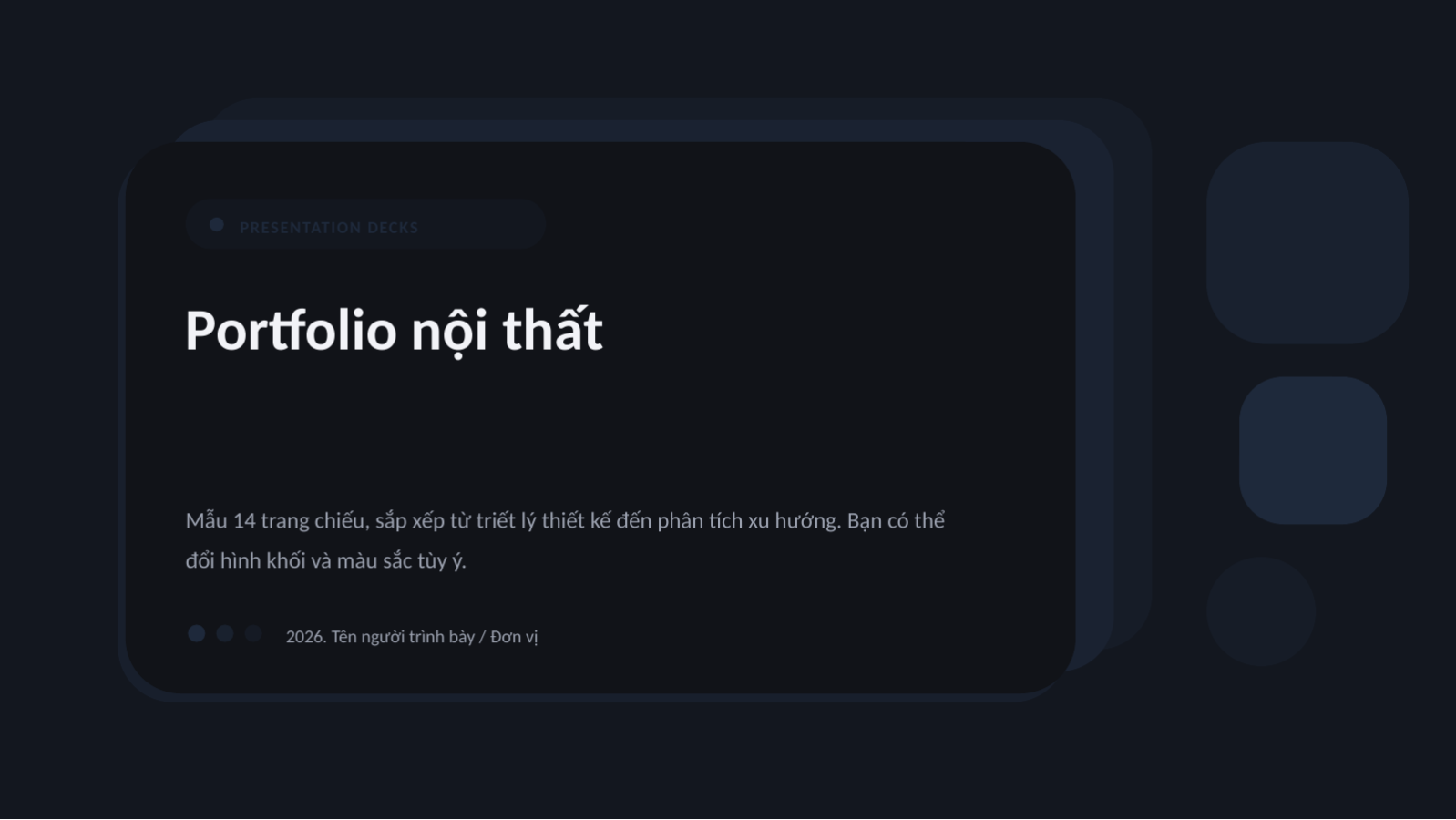 Trang chiếu 1 — Portfolio nội thất