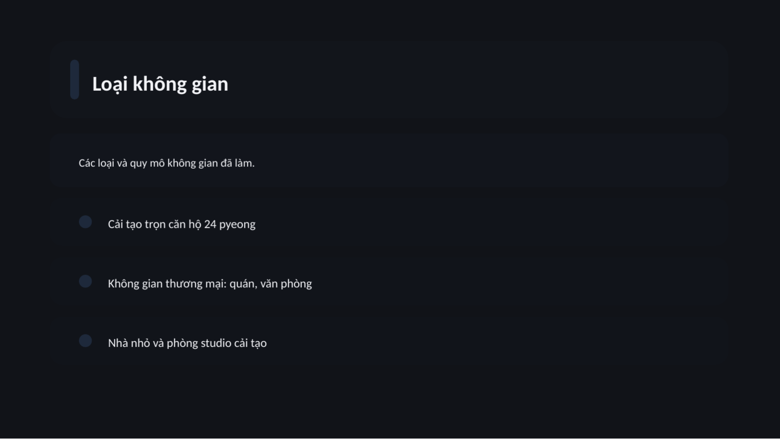Trang chiếu 6 — Portfolio nội thất