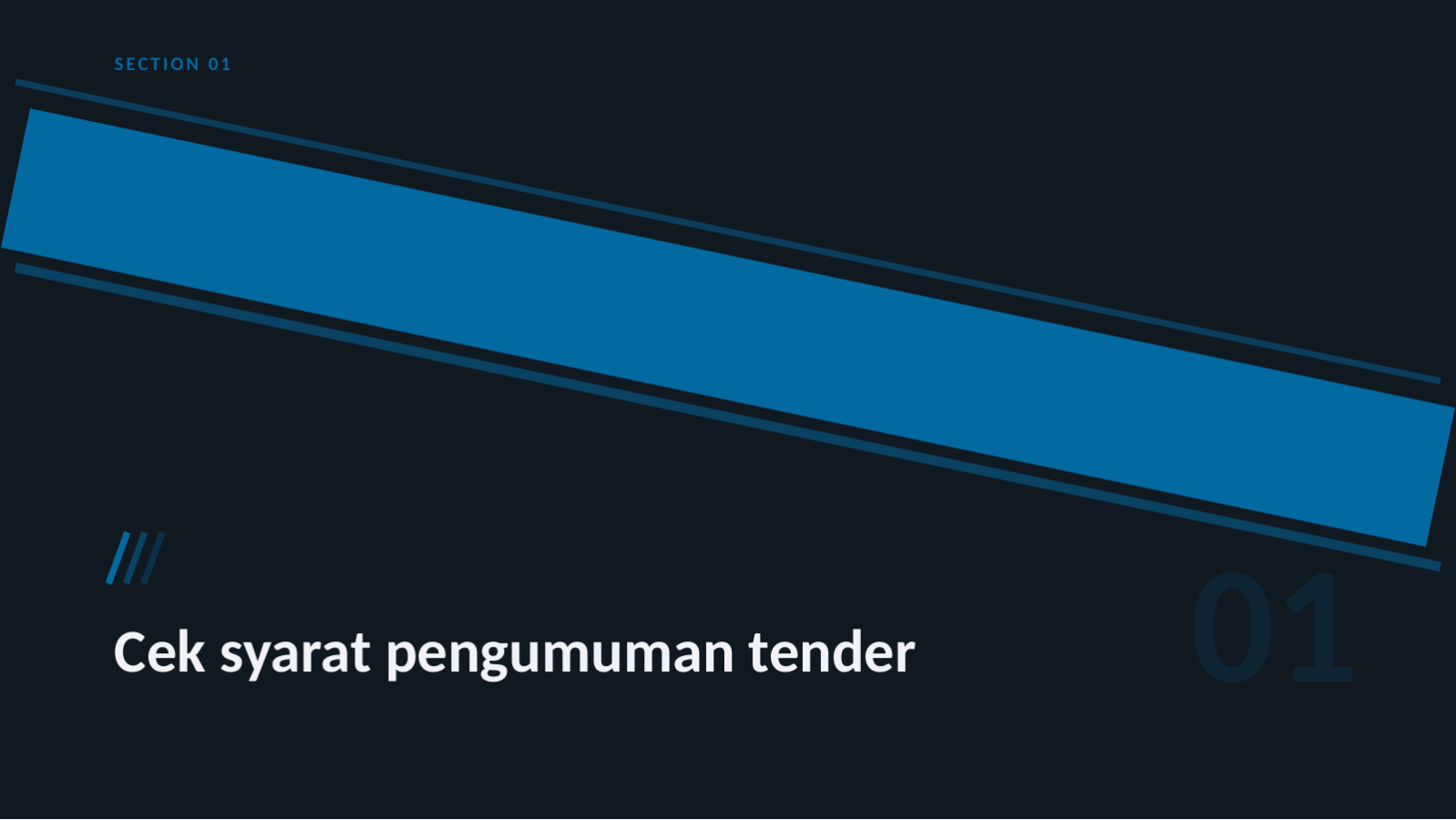 Slide 3 — Templat proposal tender
