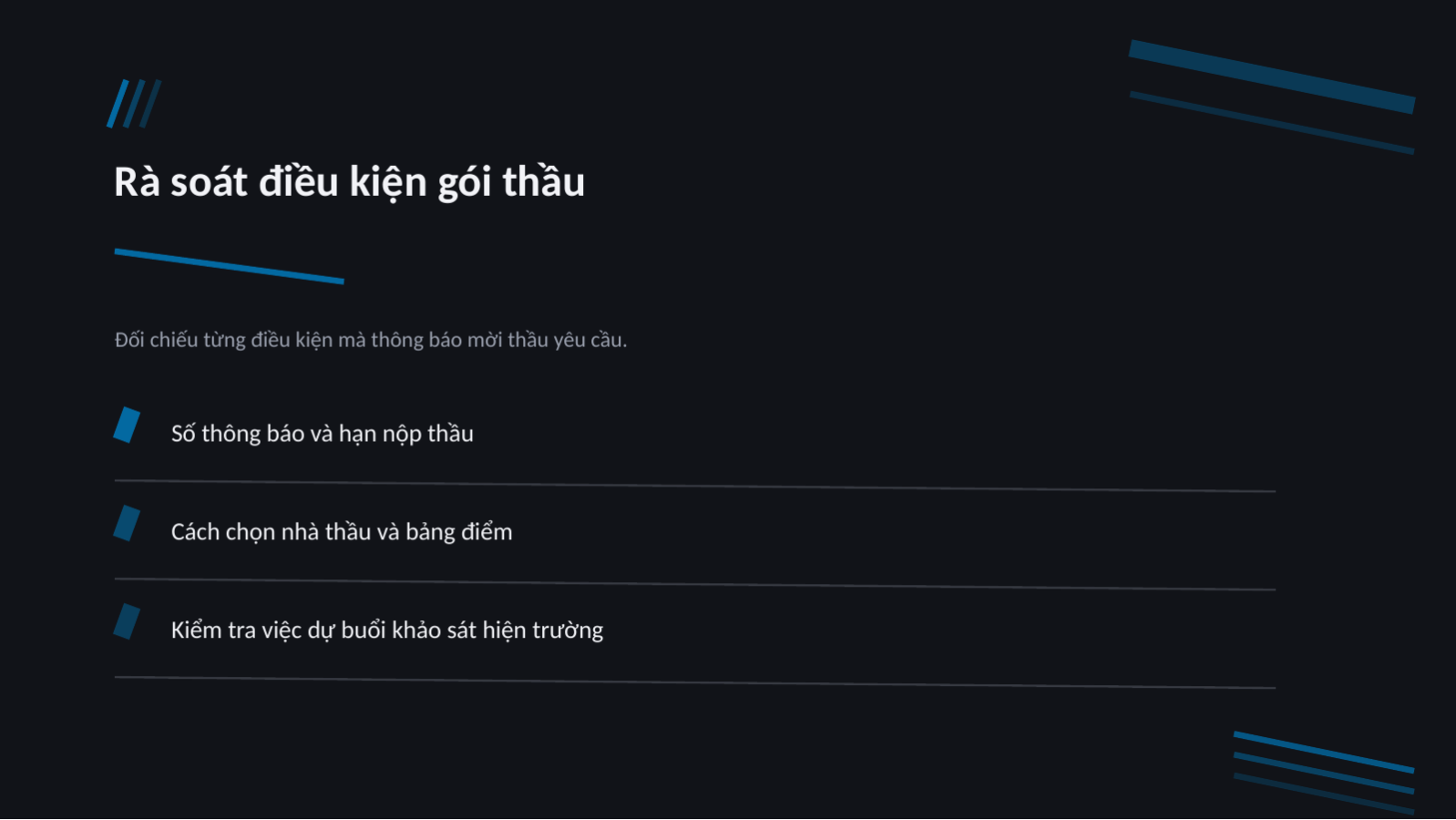 Trang chiếu 4 — Mẫu đề xuất dự thầu