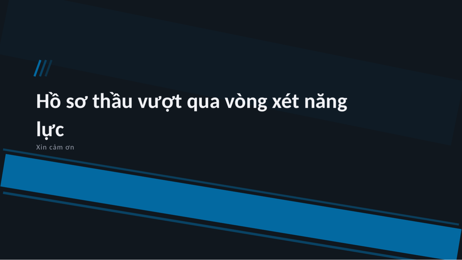 Trang chiếu 8 — Mẫu đề xuất dự thầu