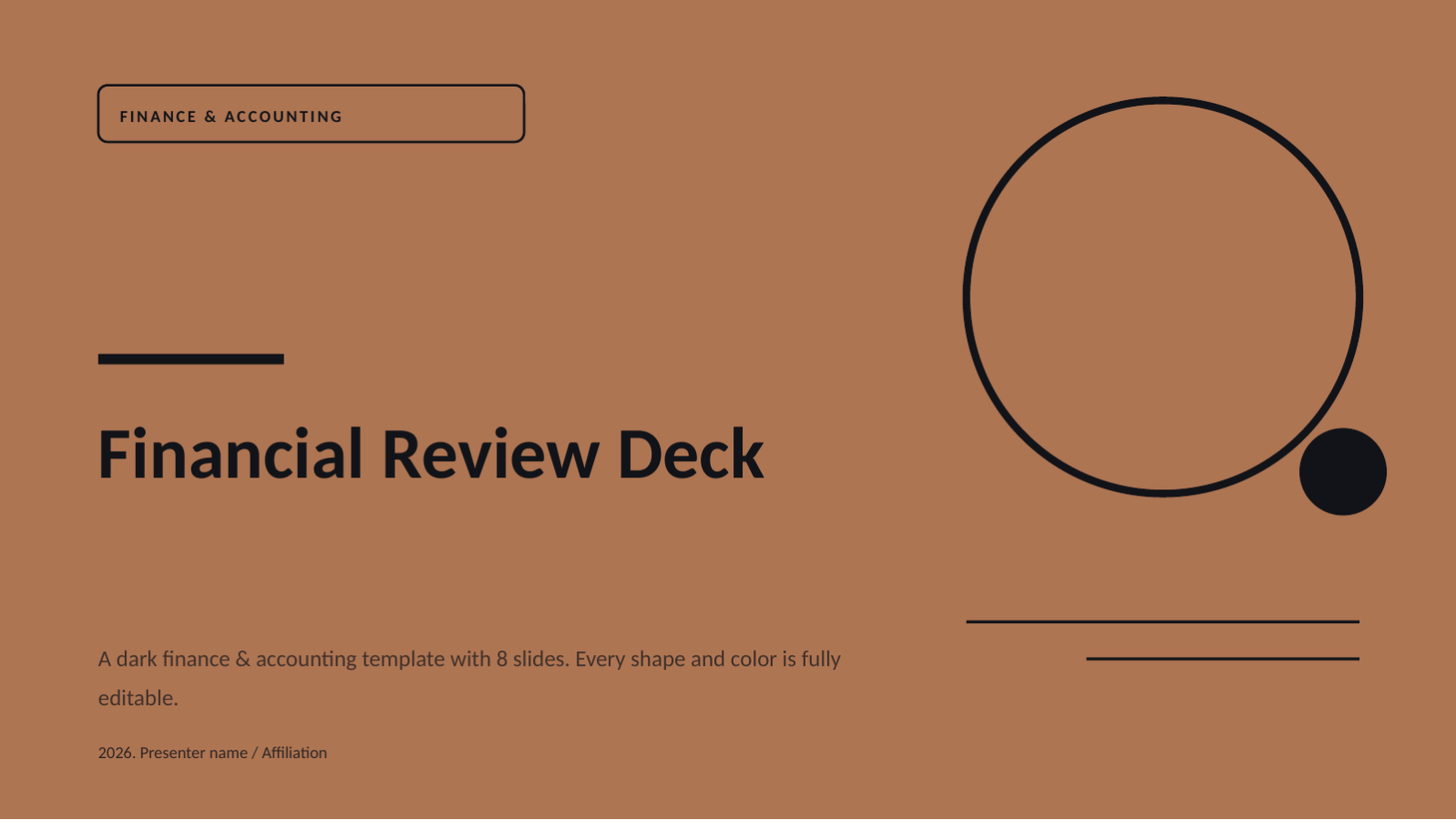 Slide 1 — Financial Review Deck