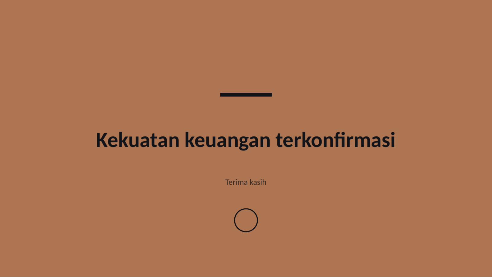 Slide 8 — Laporan analisis keuangan