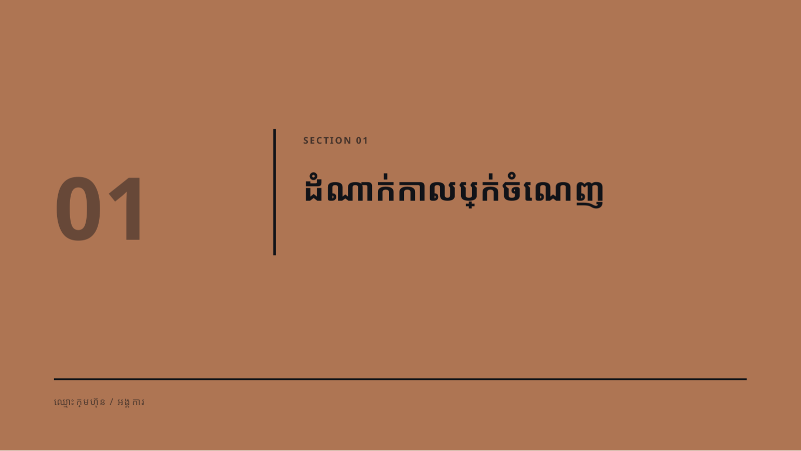ស្លាយ 3 — របាយការណ៍វិភាគហិរញ្ញវត្ថុ