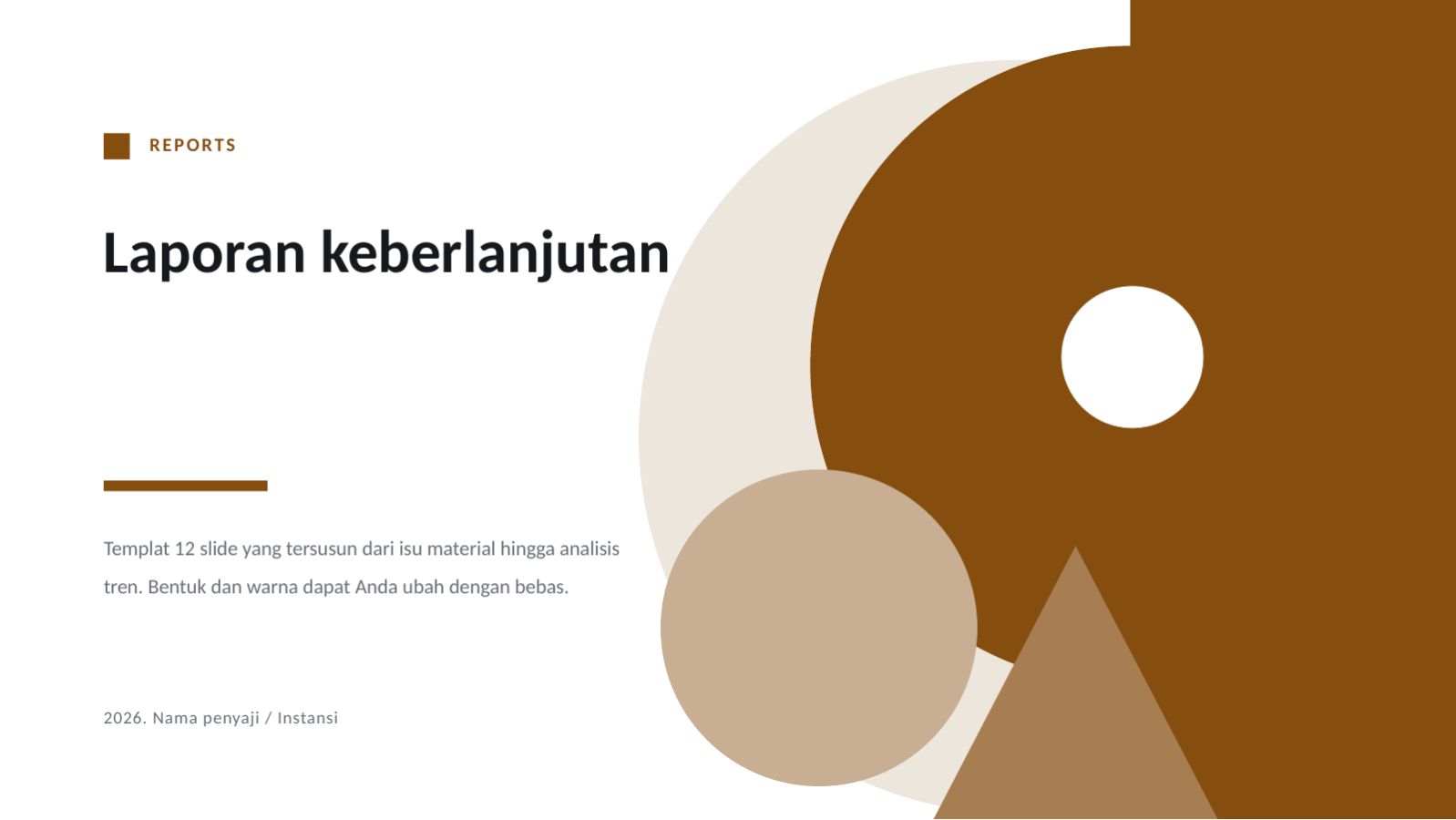 Slide 1 — Laporan keberlanjutan