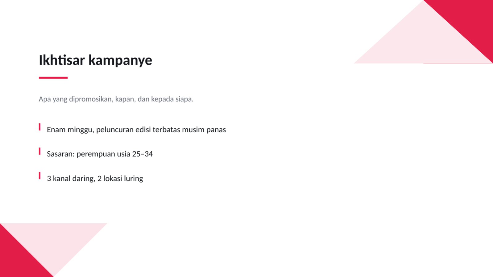 Slide 4 — Laporan hasil kampanye