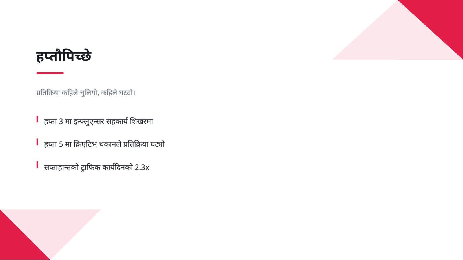 स्लाइड 8 — अभियान नतिजा प्रतिवेदन