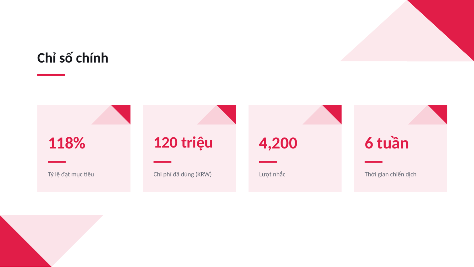 Trang chiếu 10 — Báo cáo kết quả chiến dịch