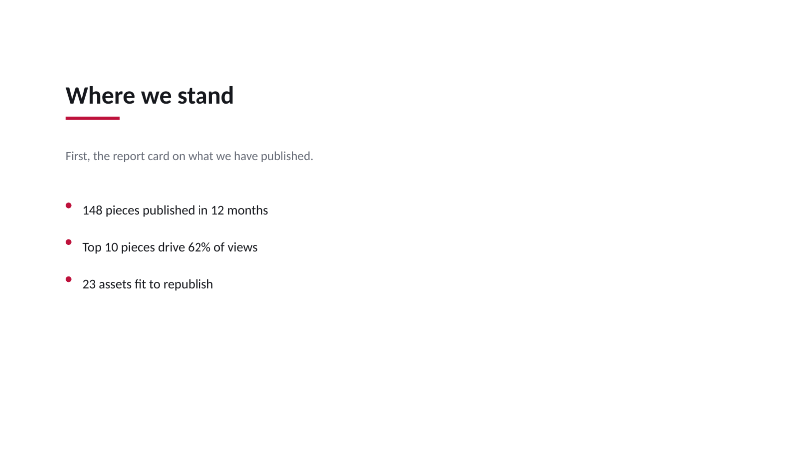 Slide 4 — Content Strategy Deck