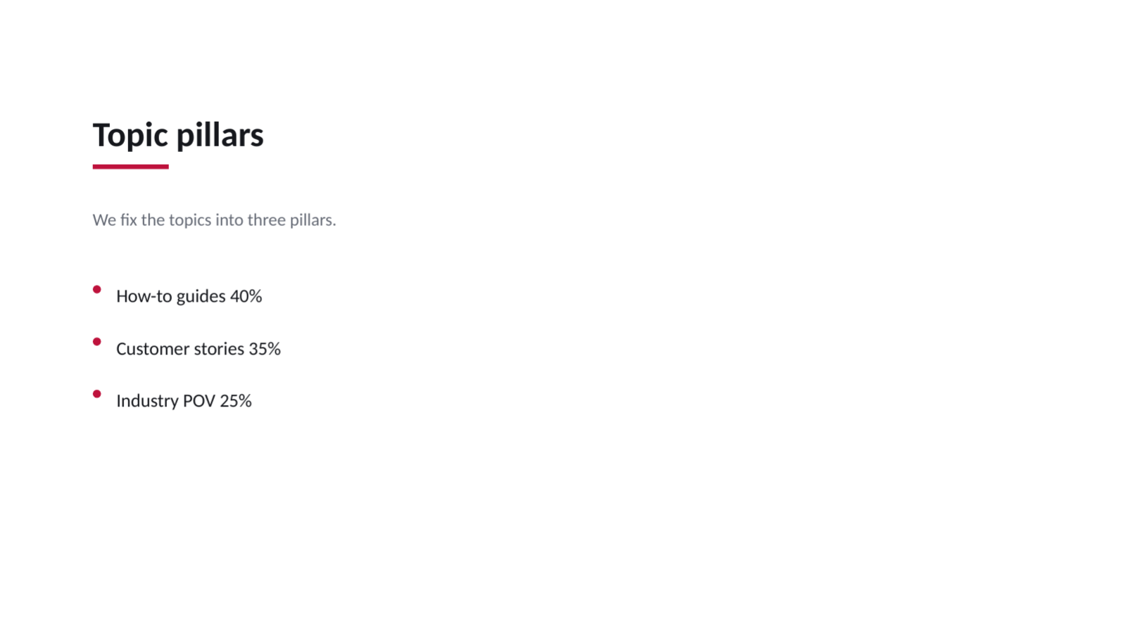 Slide 6 — Content Strategy Deck