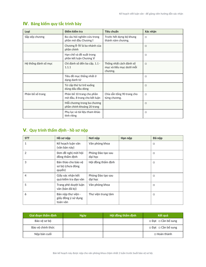 Trang 3 — Biểu mẫu mục lục luận văn