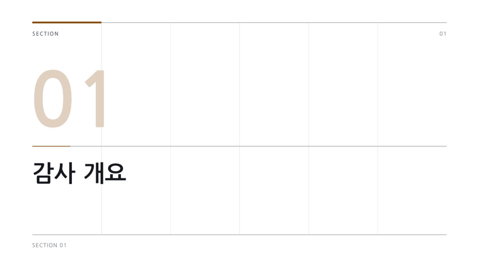 슬라이드 3 — 감사 결과 보고