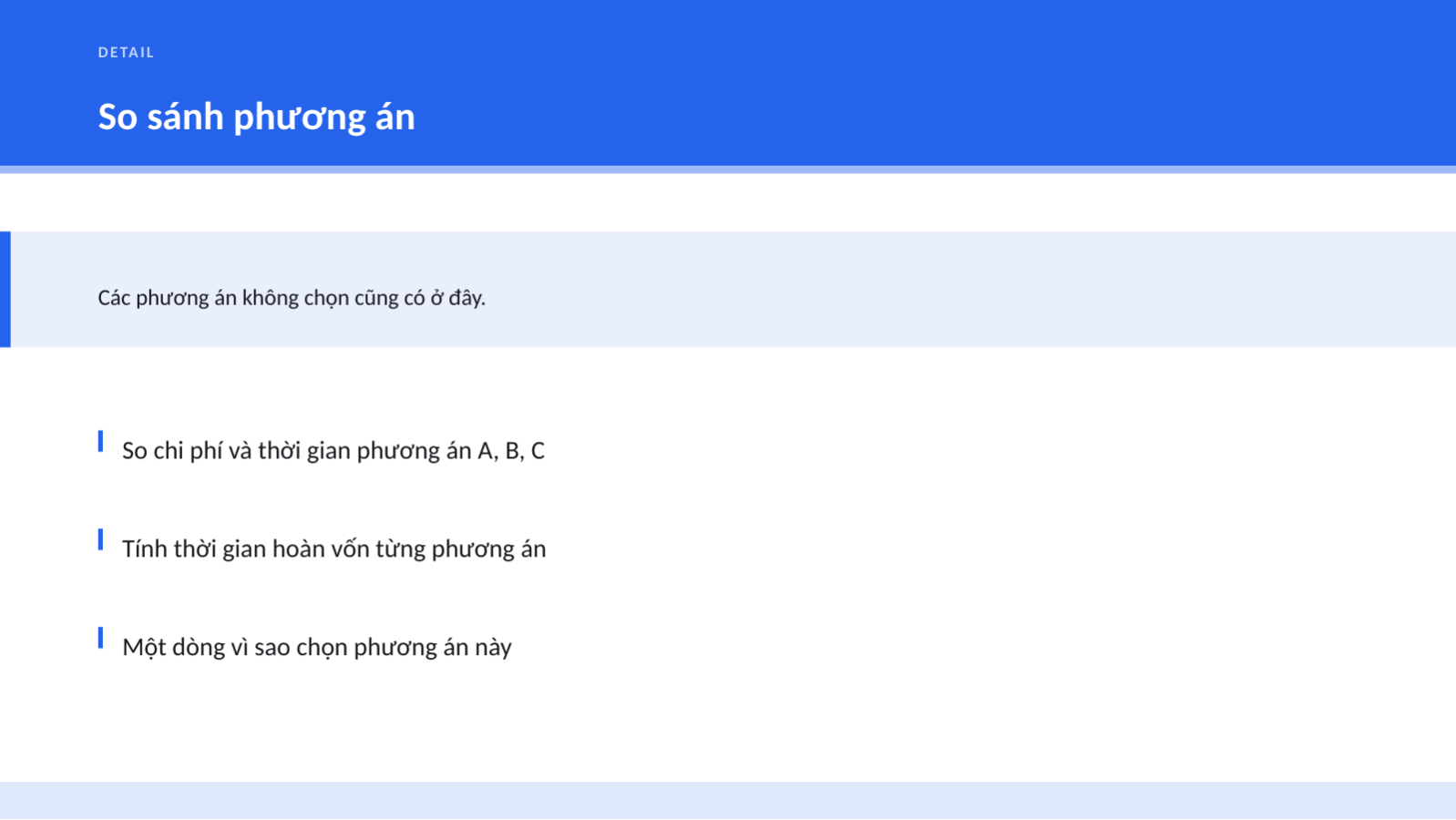 Trang chiếu 8 — Tóm tắt báo cáo ban lãnh đạo