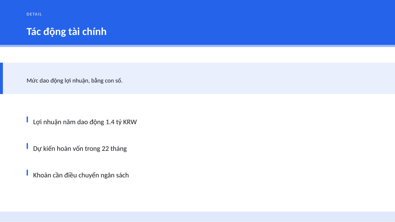 Trang chiếu 10 — Tóm tắt báo cáo ban lãnh đạo
